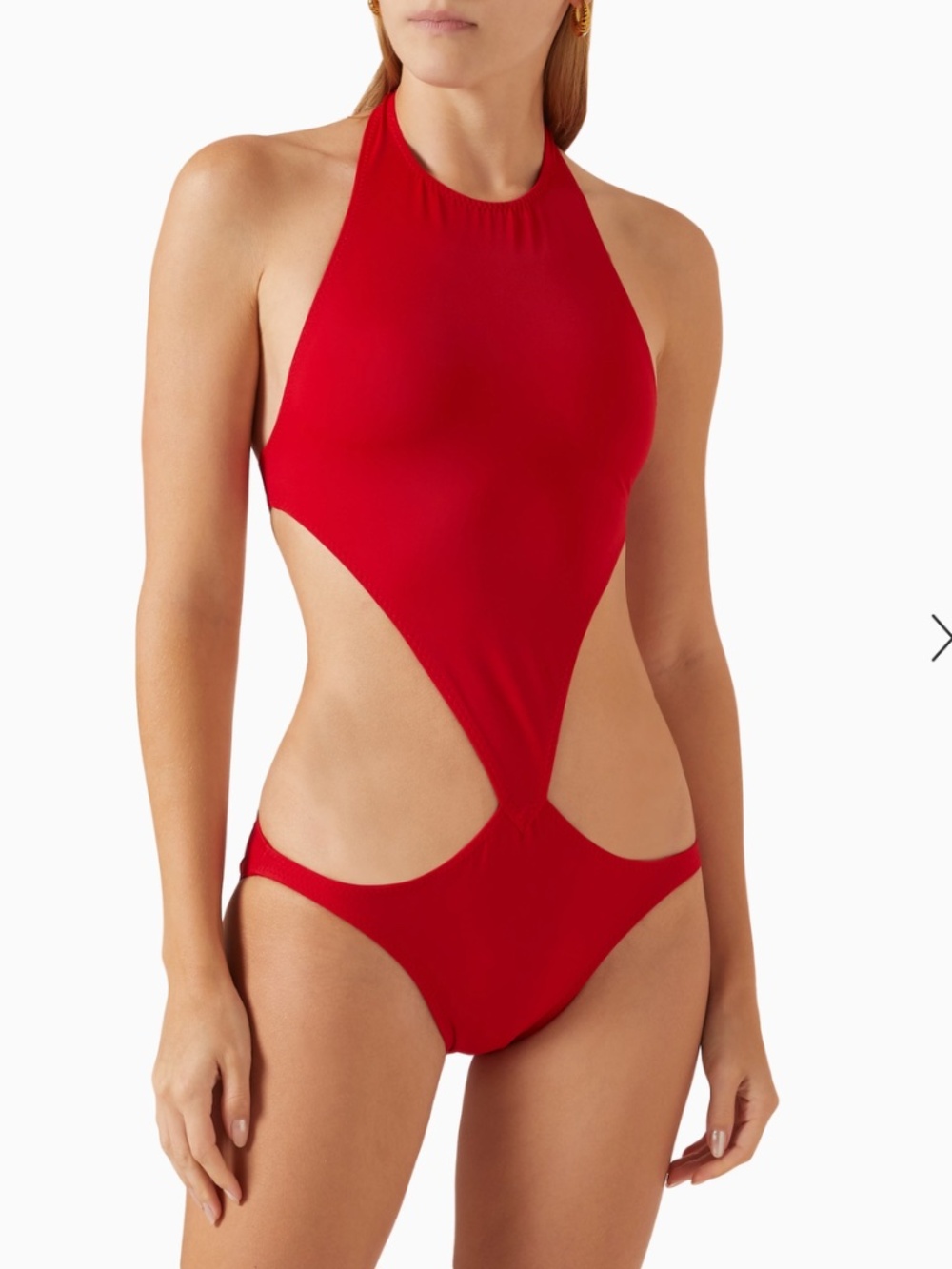 0045 NORMA KAMALI CHUCK ONE PIECE SWIMSUIT RED SIZE SMALL